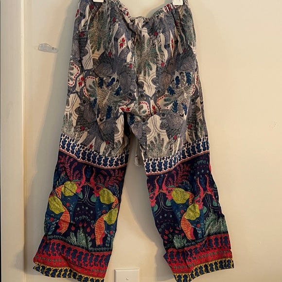 Anthropologie linen pants Boho Elephant Print - XS - Picture 5 of 7